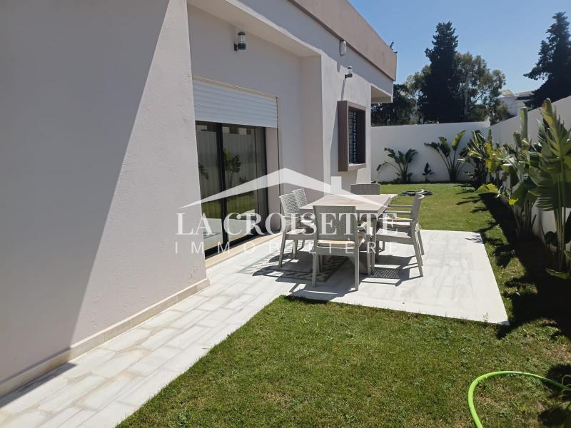 Villa S+3 plain-pied avec jardin à La Marsa 